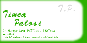 timea palosi business card